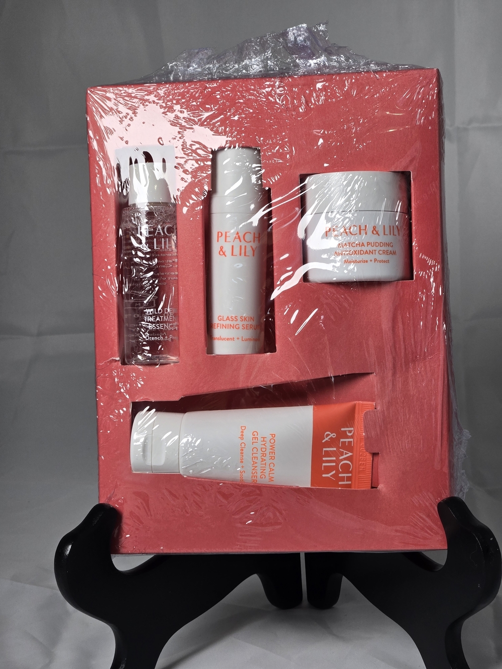 Peach & Lily Skincare Set - Coral Pink Packaging